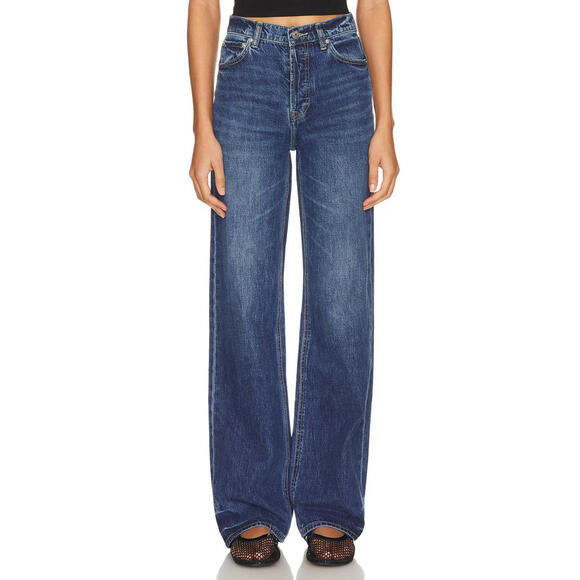 GRLFRNDBrooklyn High Rise Loose Straight Jeans Humbolt Size 25 NWT $225 msrp